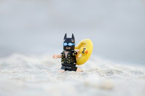 batman on the beach